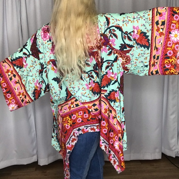 Umgee NWT Boutique Kimono Boho Art Deco - Picture 12 of 16